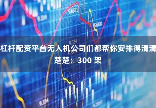 杠杆配资平台无人机公司们都帮你安排得清清楚楚：300 架